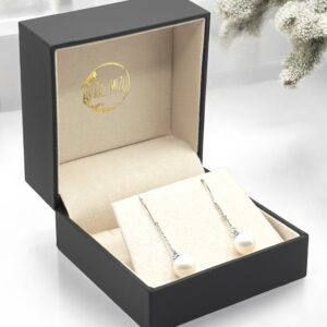 9 – 10 mm White Pearl Hook Dangling Earrings
