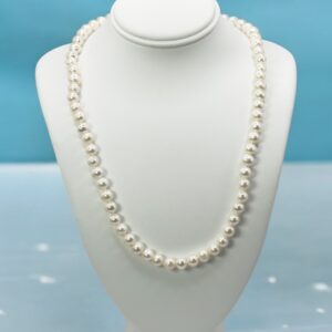 6 – 7 mm White Pearl Necklace Strand