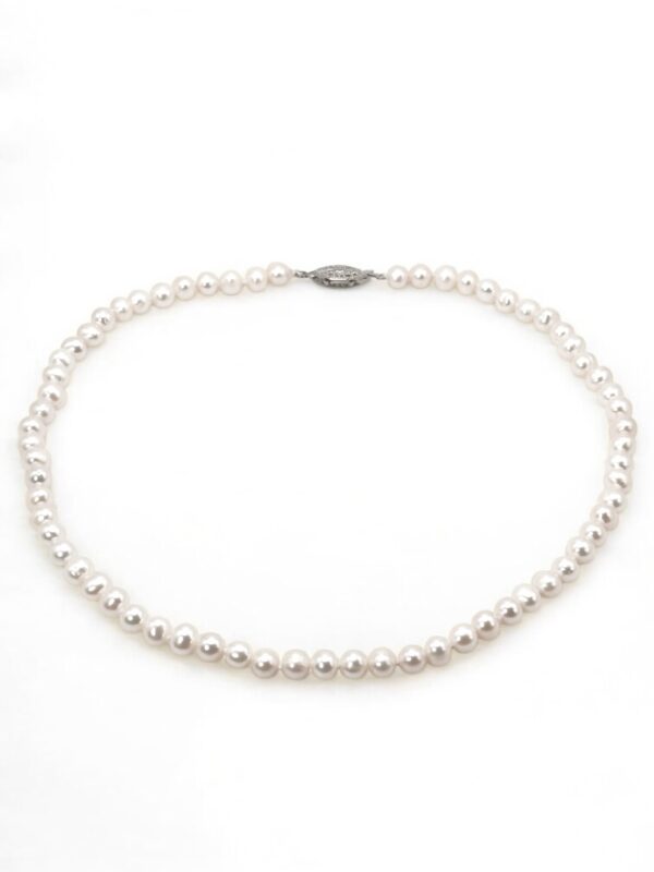 6 – 7 mm White Pearl Necklace Strand