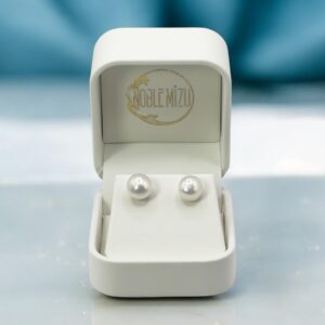 9 – 10 mm White Pearl Stud Earrings